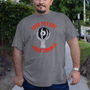 Your Future Looks Terrible, with 8 ball, on front of shirt,  Tri-blend T-shirt