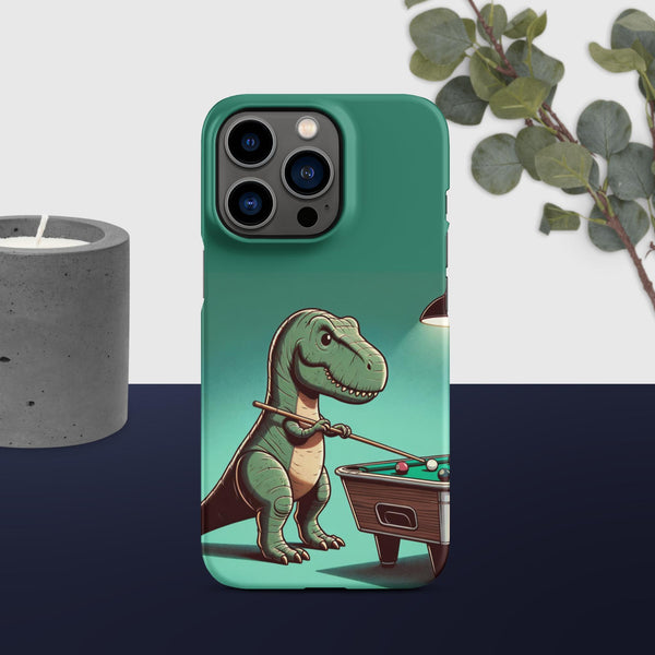 Cartoon like T-Rex Playing pool, iPhone Case – Stroke It Pool Cartoon like T-Rex Playing pool, iPhone Case – Stroke It Pool