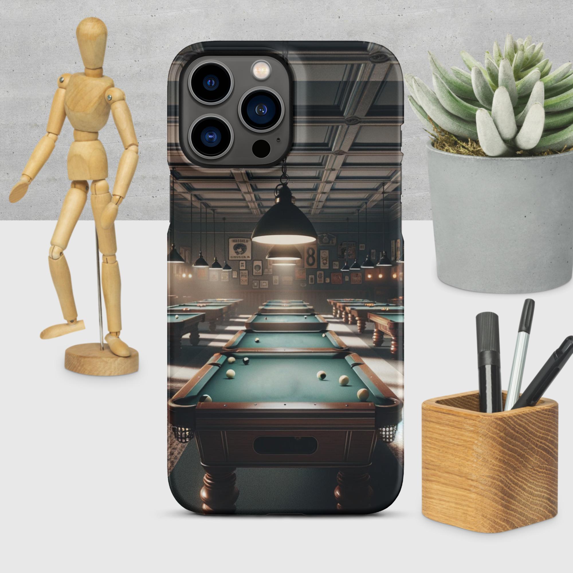 Billiards Classic Pool Hall with Tables, iPhone Case – Stroke It Pool